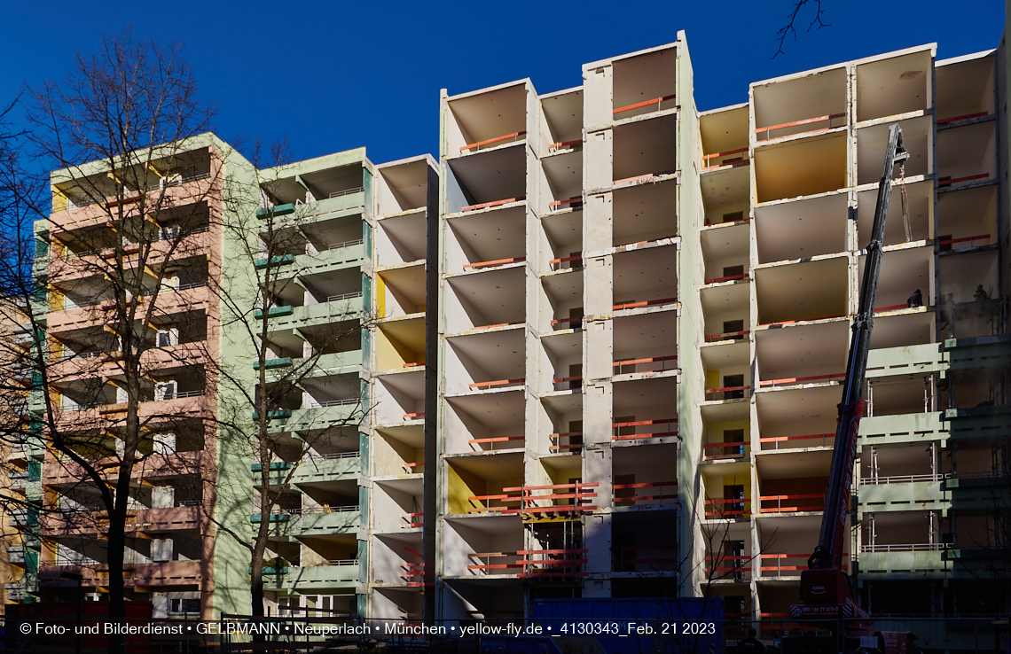 21.02.2023 -  Mega-Sanierung in der Kurt-Eisner-Straße in Neuperlach